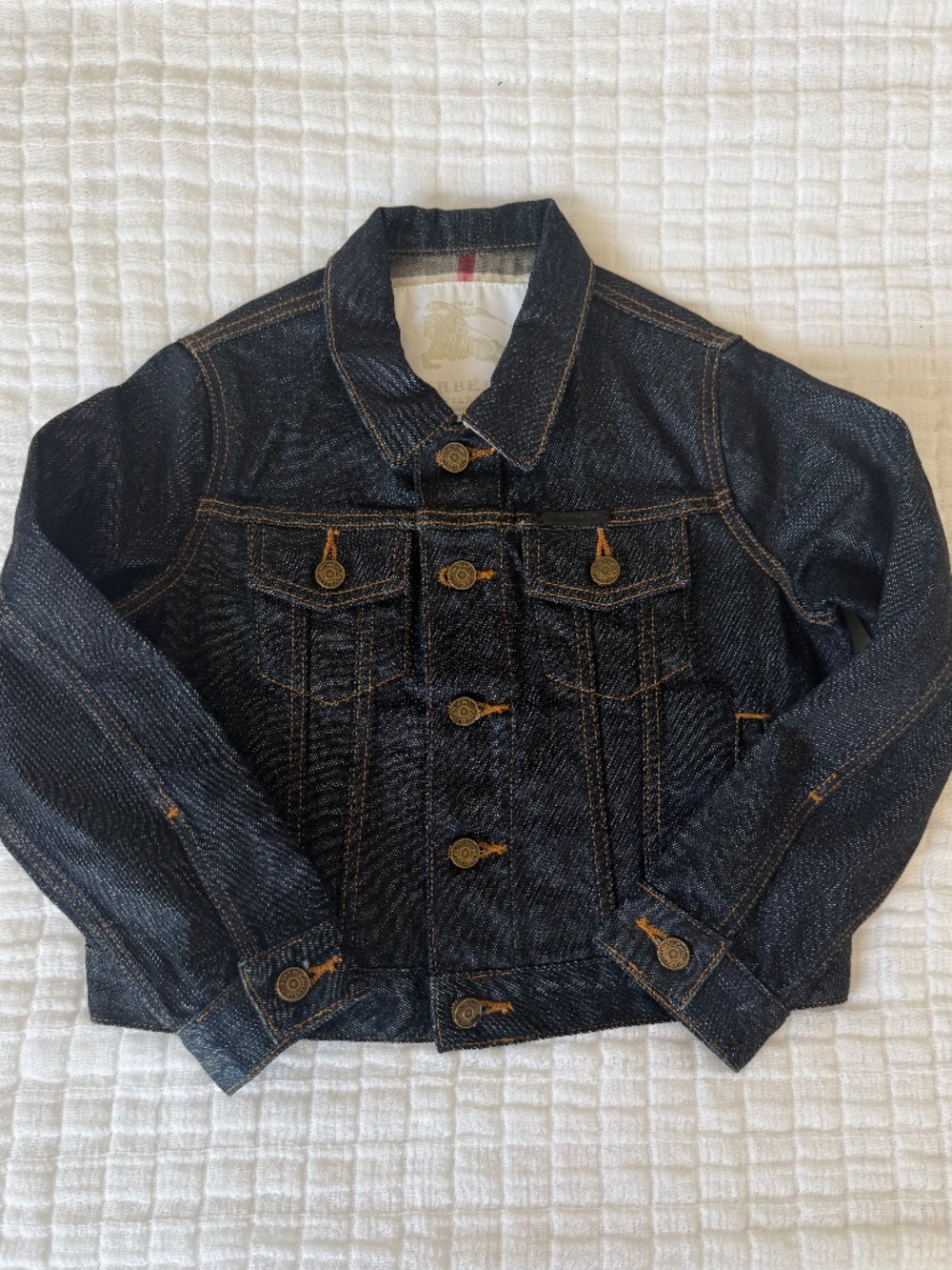 Denim burberry kids jacket